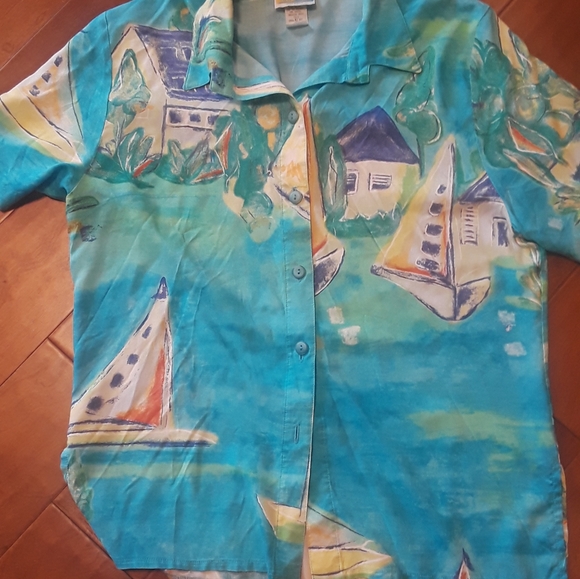 Vintage - SEA SUNS SAILING TROPICAL  VACATION WOMENS - Picture 4 of 9